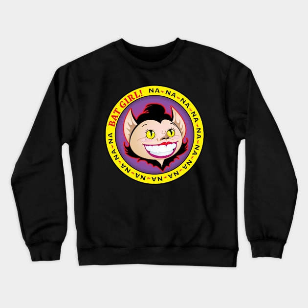 She Bat Crewneck Sweatshirt by hideedoodle